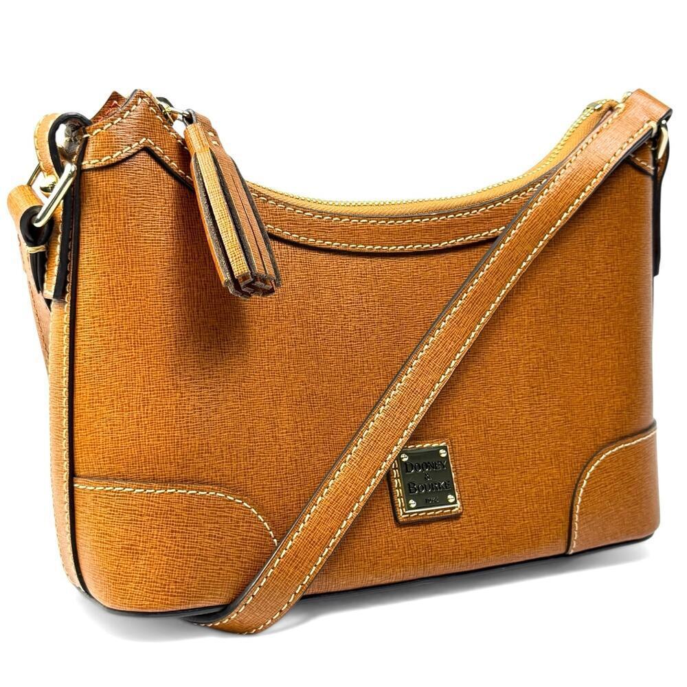 Dooney & Bourke Dixon Small Saffiano Leather Structured Hobo Shoulder Bag